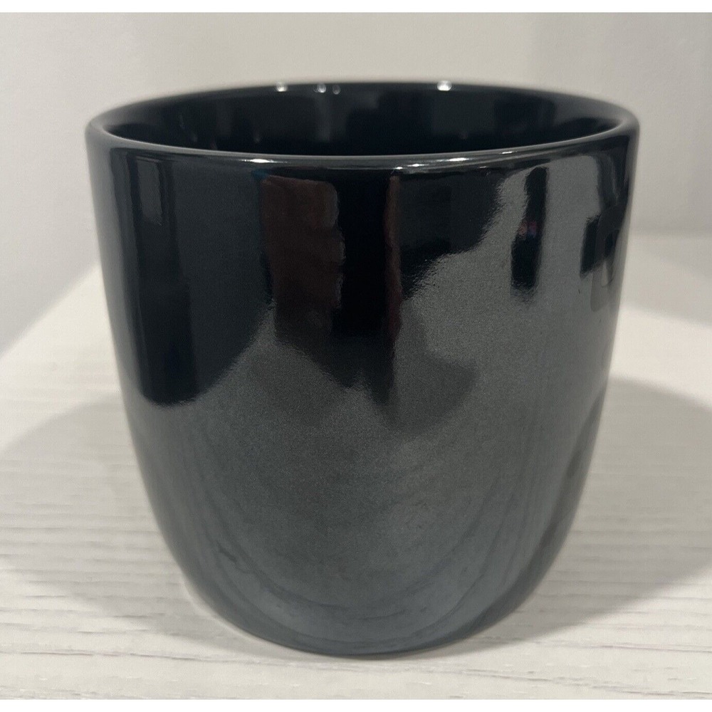 Dunkin Donuts Ceramic Winter Coffee‎ Mug Dk Gray Pearlescent Snowflake 2014 NEW! - Picture 2 of 7